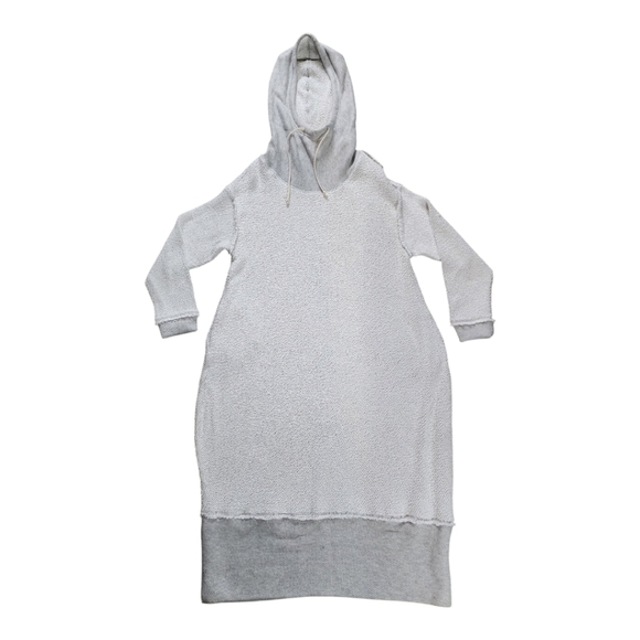 Free People Aja Pullover Hoodie Midi Sweater Dress in Heather Grey XS - Picture 2 of 10